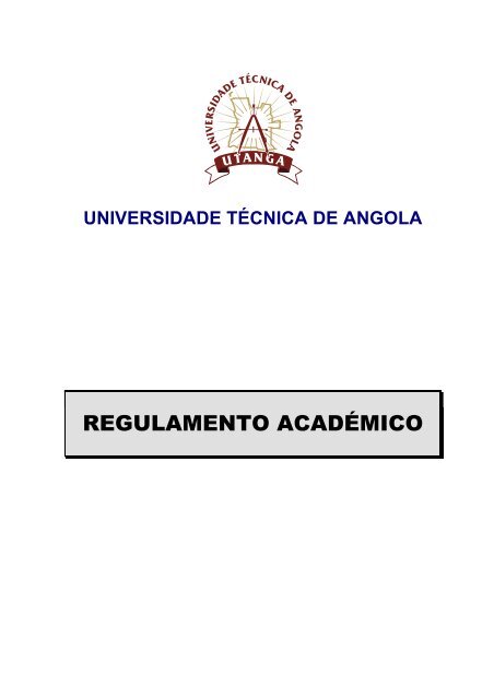 Utunga REGULAMENTO ACADÉMICO - Utanga