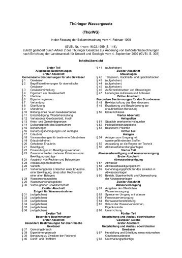 Thüringer Wassergesetz (ThürWG) (pdf-Format)