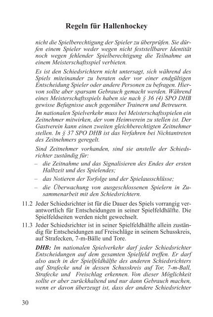 Hallen-Regeln 2005/06 (PDF) - Deutscher Hockey Bund e.V.