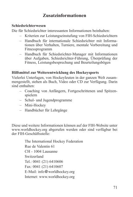 Hallen-Regeln 2005/06 (PDF) - Deutscher Hockey Bund e.V.