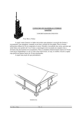 tabela ii - Prof. Marco Pádua Home Page