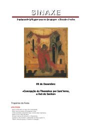 09 de Dezembro: «Concepção da Theotokos por Sant ... - Ecclesia