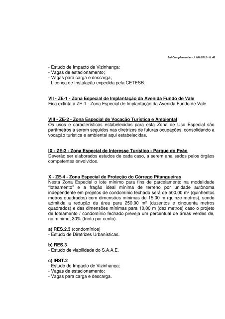 Lei Complementar nº 181 - Prefeitura de Barretos