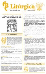 RITOS INICIAIS LITURGIA DA PALAVRA - Diocese de Santo André