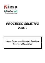 processo seletivo 2006 - IESP