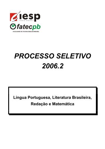 processo seletivo 2006 - IESP
