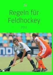 Regeln für Feldhockey 2011 - Deutscher Hockey Bund e.V.