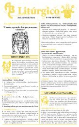RITOS INICIAIS LITURGIA DA PALAVRA - Diocese de Santo André