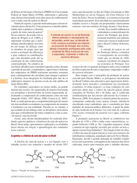 A Cana-de-Açúcar no Brasil sob um Olhar Químico e ... - QNEsc