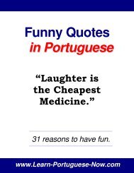 Funny Quotes in Portuguese - Learn Portuguese