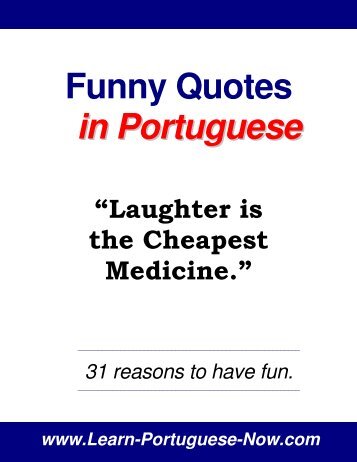 Funny Quotes in Portuguese - Learn Portuguese