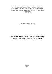 a corte portuguesa eo escravismo no brasil sob o olhar de ... - História