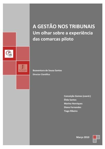 a gestão dos tribunais: um olhar sobre a experiência das comarcas ...