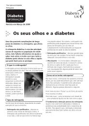 Os seus olhos ea diabetes - Diabetes UK