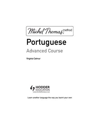 MTM Advanced Portuguese:PORTUGUESE - Michel Thomas