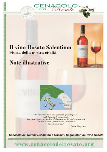 Il vino Rosato Salentino - Cenacolo del Rosato