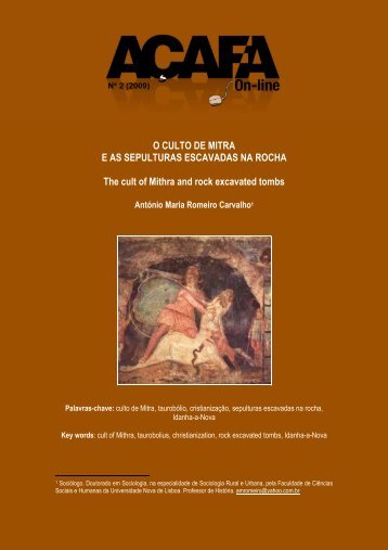 O Culto de Mitra e sepulturas em rocha - Associação de Estudos do ...