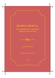 Do Belo Musical. Um Contributo para a Revisão da ... - LusoSofia