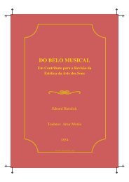 Do Belo Musical. Um Contributo para a Revisão da ... - LusoSofia