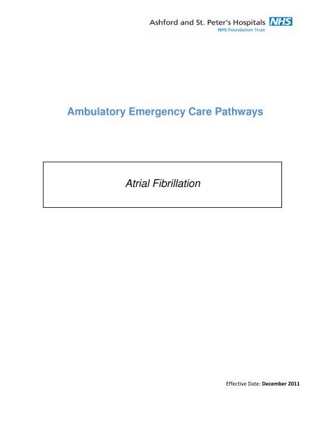 AECP - AF.pdf - Ashford and St. Peter's Hospitals NHS Trust