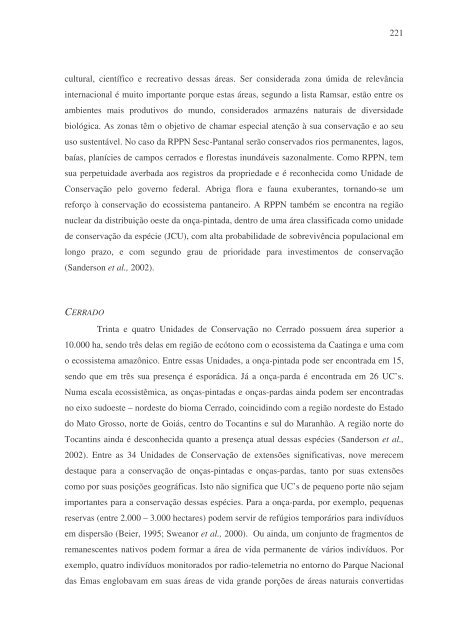 ecologia comparada e conservação da onça-pintada - Pró-Carnívoros