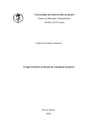 O lugar do delírio na direção do tratamento da psicose - pgpsa/uerj