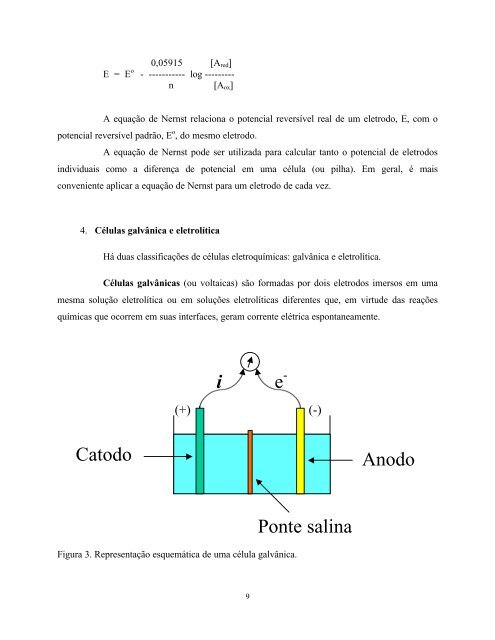 Equilíbrio da oxidação e redução - Departamento de Ciências ...