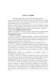 ACTA Nº 22 - Câmara Municipal de Mesão Frio