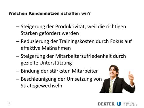 Präsentation Partnerkonzept - Dexter GmbH & Co KG