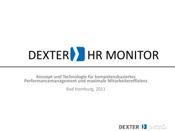 DEXTER HR MONITOR - Dexter GmbH & Co KG