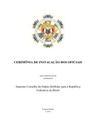 CERIMÔNIA DE INSTALAÇÃO DOS OFICIAIS - DeMolay Brasil