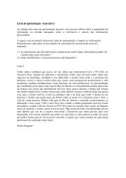 Carta de apresentação - Departamento de Letras da PUC-Rio