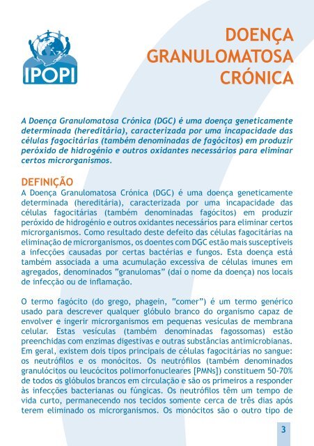 DOENÇA GRANULOMATOSA CRÓNICA - ipopi