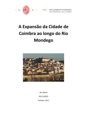 A Expansão da Cidade de Coimbra ao longo do Rio Mondego