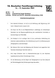 Unterhalt bei langer Ehedauer Dr. Alexander Schwonberg, Richter ...