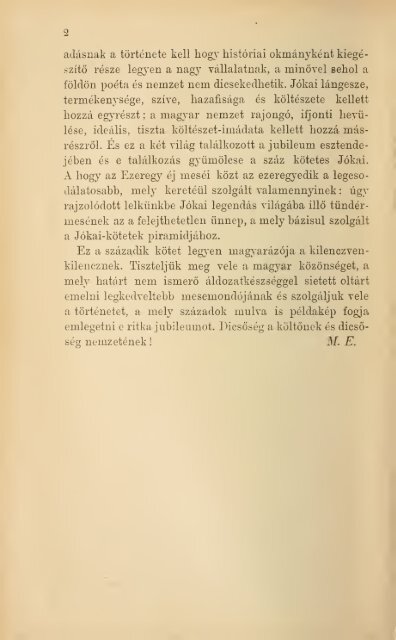 A Jókai-jubileum ; és a nemzeti diszkiadás története : az ... - MEK