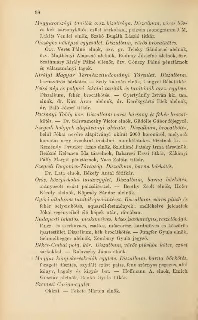 A Jókai-jubileum ; és a nemzeti diszkiadás története : az ... - MEK