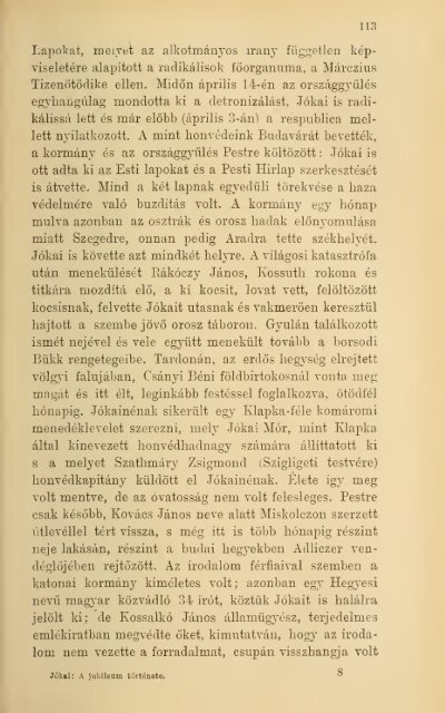 A Jókai-jubileum ; és a nemzeti diszkiadás története : az ... - MEK