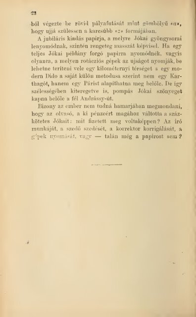 A Jókai-jubileum ; és a nemzeti diszkiadás története : az ... - MEK