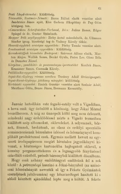 A Jókai-jubileum ; és a nemzeti diszkiadás története : az ... - MEK