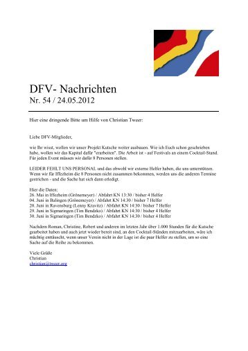 DFV- Nachrichten - DFV/CFA Konstanz