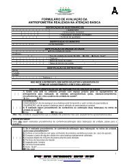 formulário de avaliação da antropometria realizada na ... - Redesans