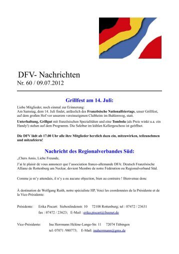 68. DFV-Nachricht - DFV/CFA Konstanz