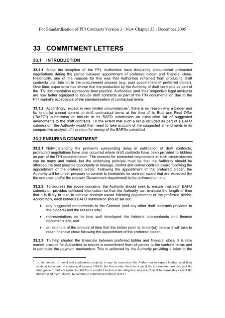 Insurance Commitment Letter HM Treasury