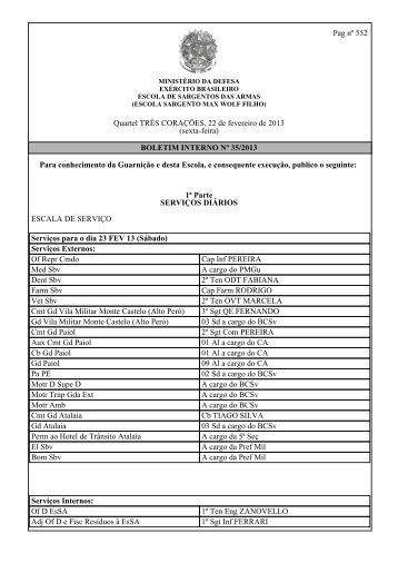 boletim de criação do estatuto, símbolo e a cessão - Escola de ...