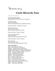 Goetic Hierarchy Enns - Demonolatry