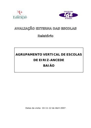 AGRUPAMENTO VERTICAL DE ESCOLAS DE EIRIZ-ANCEDE BAIÃO