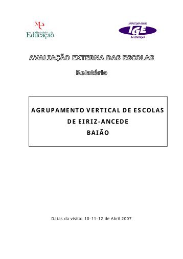 AGRUPAMENTO VERTICAL DE ESCOLAS DE EIRIZ-ANCEDE BAIÃO