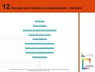 Conteúdo - Pró-Licenciatura em Música EAD - ufrgs