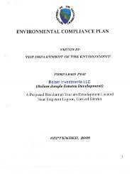 Balam Investment LLC - Department of Environment